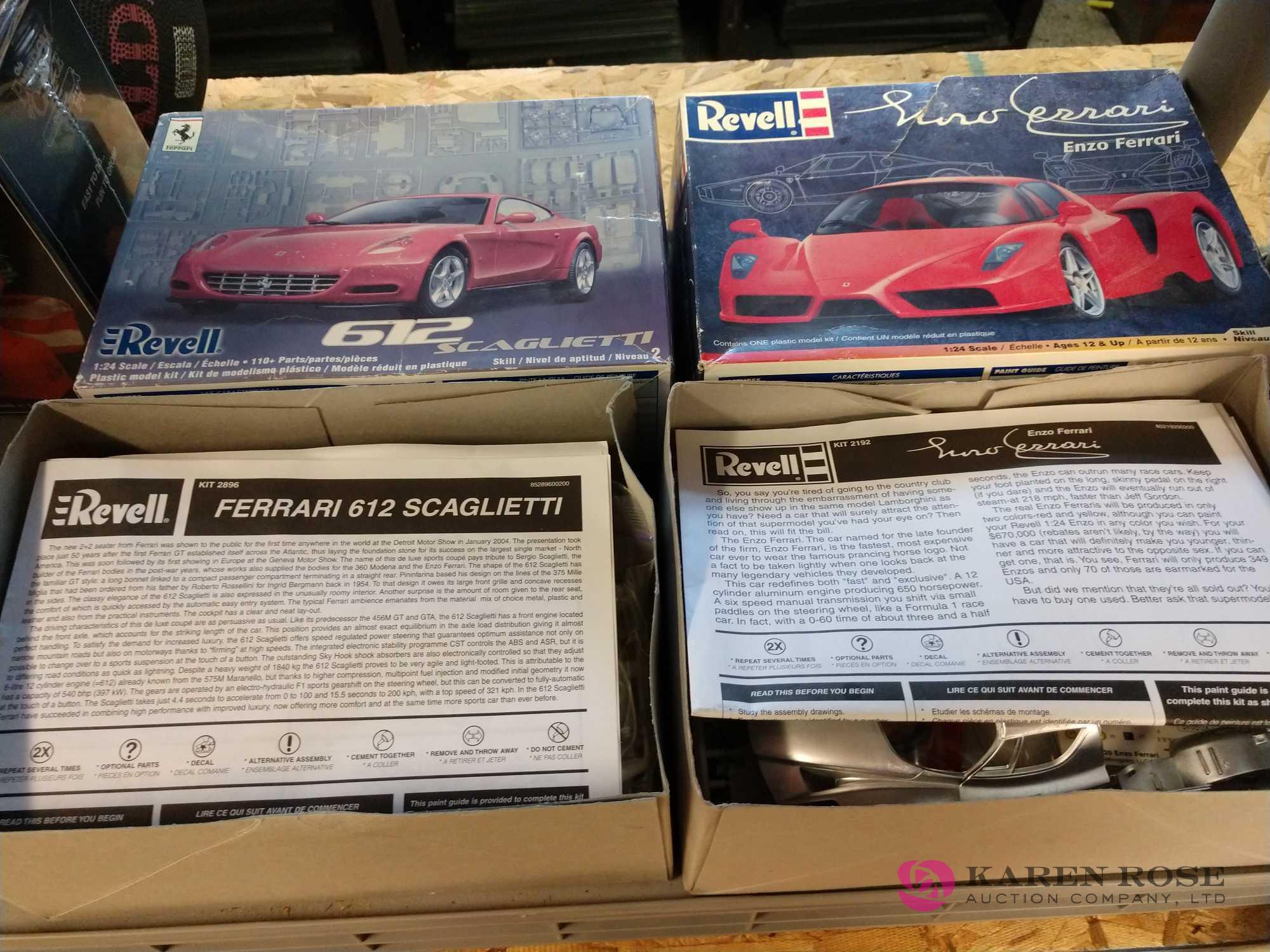 2 revell plastic model car kits