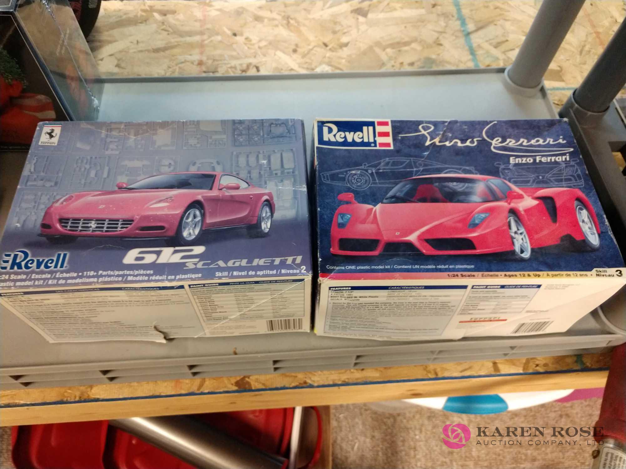 2 revell plastic model car kits