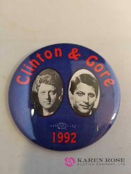 Clinton/Gore Political Buttons