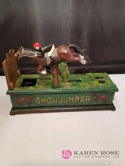 Showjumper Cast Iron Mechanical Bank