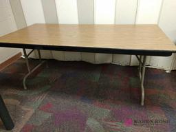 3 foot by 6 foot folding table