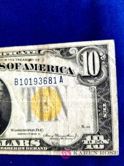 1934A Ten Dollar North Africa Silver Certificate