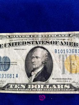 1934A Ten Dollar North Africa Silver Certificate