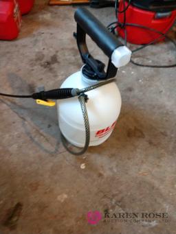 Pressure sprayer for bleach