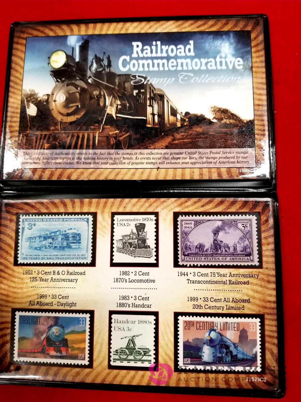 Railroad Commemorative Stamp Collection