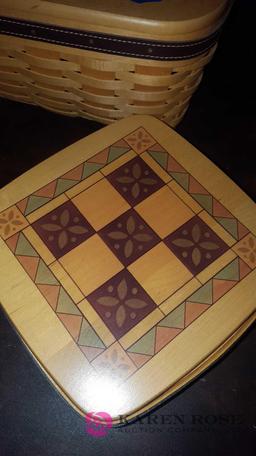 Longaberger Father's Day checkerboard basket