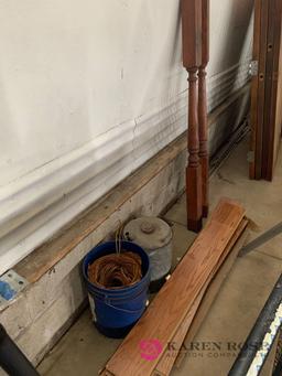 Tool lot, adjustable 8' jack posts, gas cans