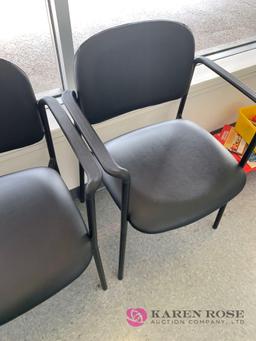 Two waiting room chairs