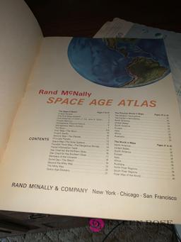Vintage Rand McNally space Age atlas