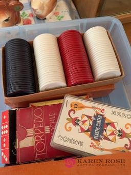 Deck of cards dice lot