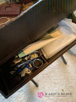 Vintage sewing stand