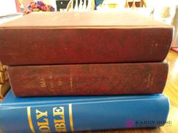 Vintage book lot including holy Bible