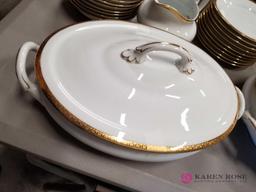 Vintage Gold-Rimmed Czechoslovakian China