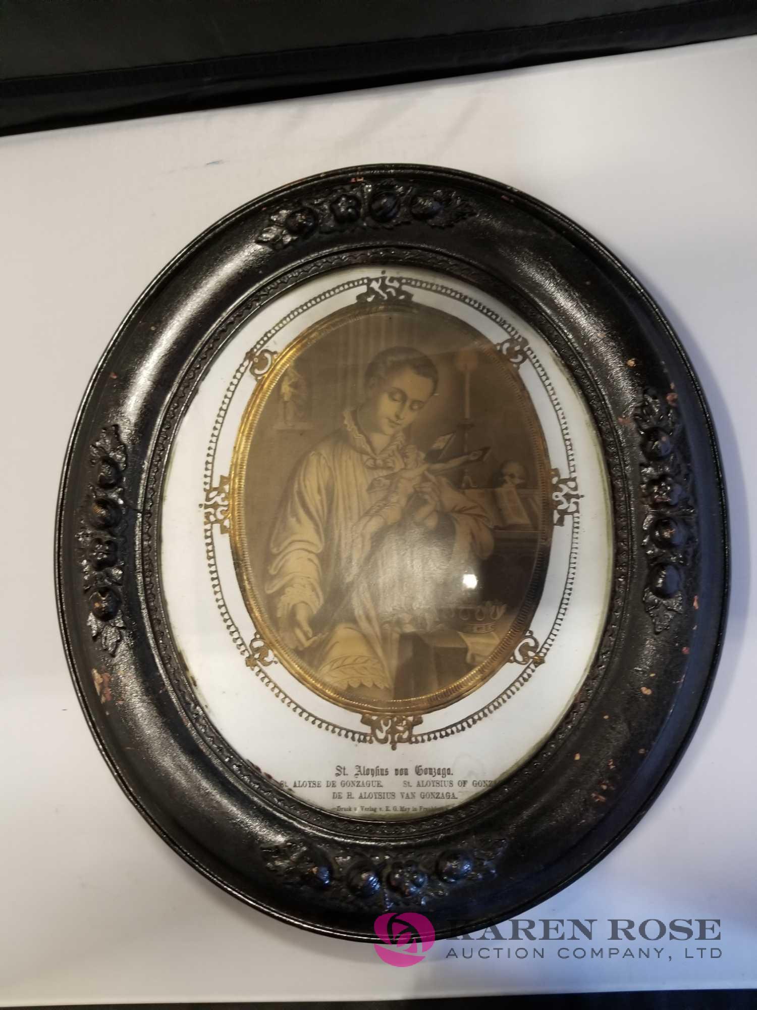 Pair of Vintage Religious Framed Pictures