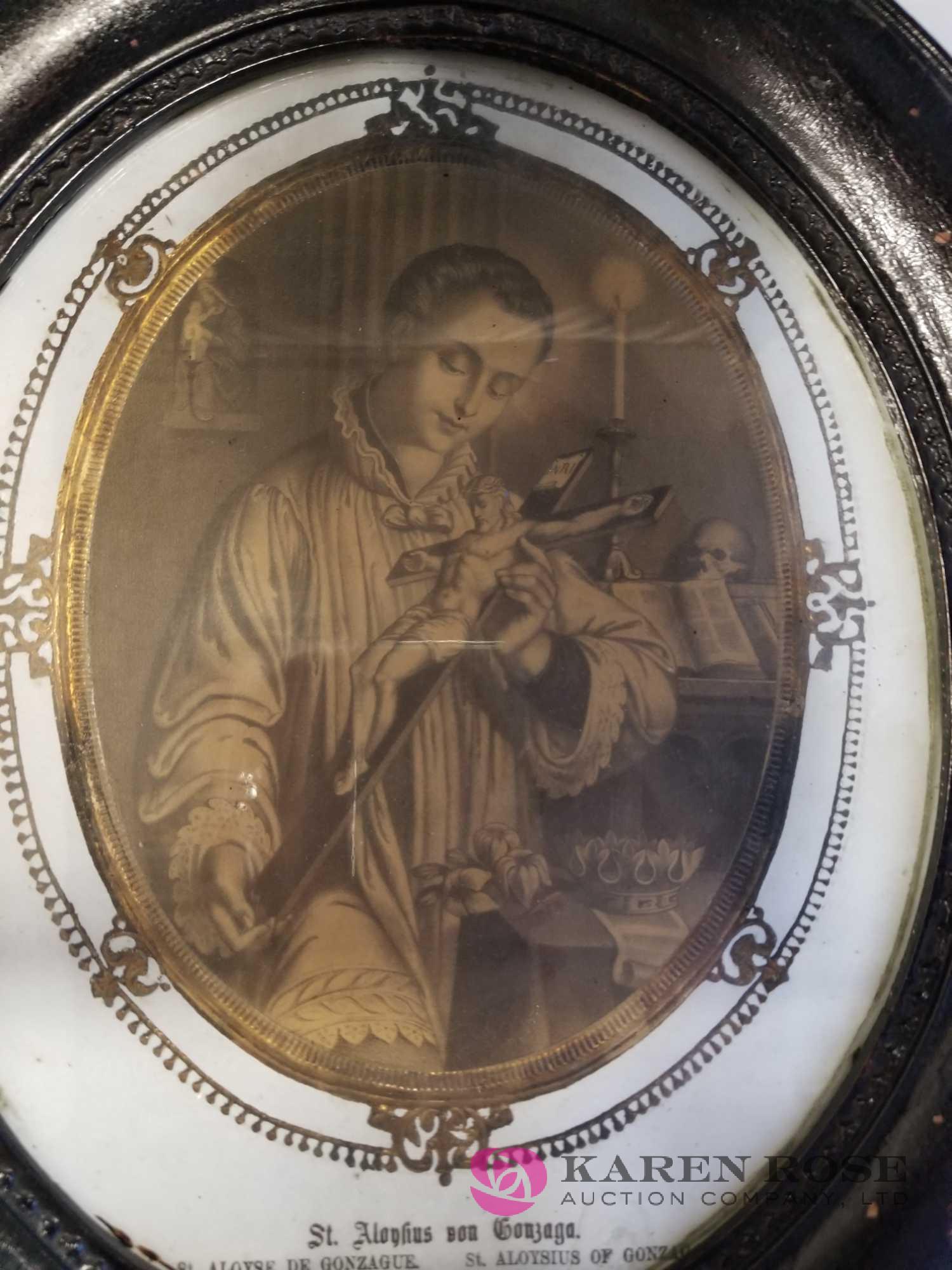 Pair of Vintage Religious Framed Pictures