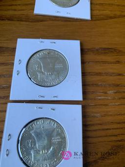 3 Benjamin Franklin Half dollars