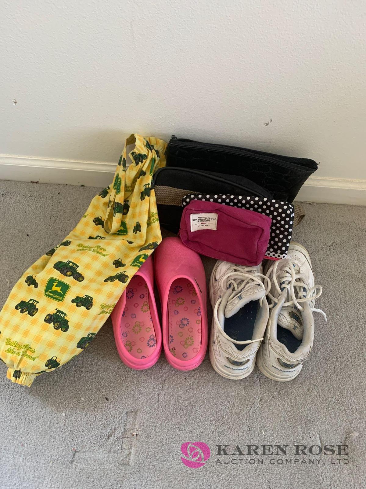 Lady shoes and travel bags