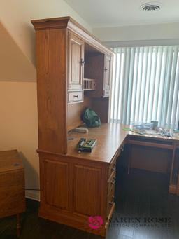 Large L-shaped office desk