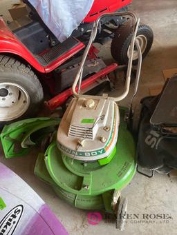 Lawn boy push mower with bagger as is