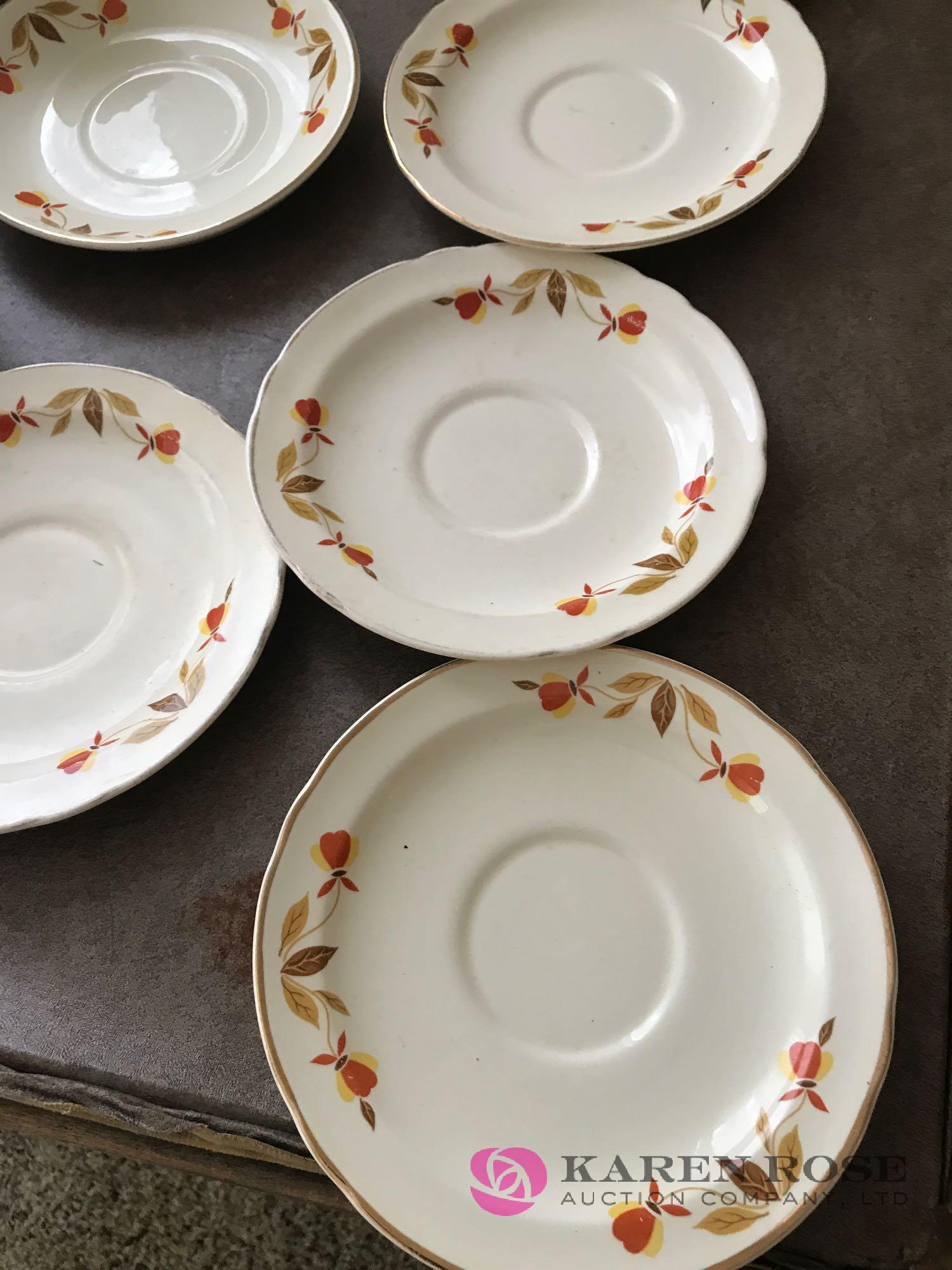 Hall Jewel Tea cups and saucers