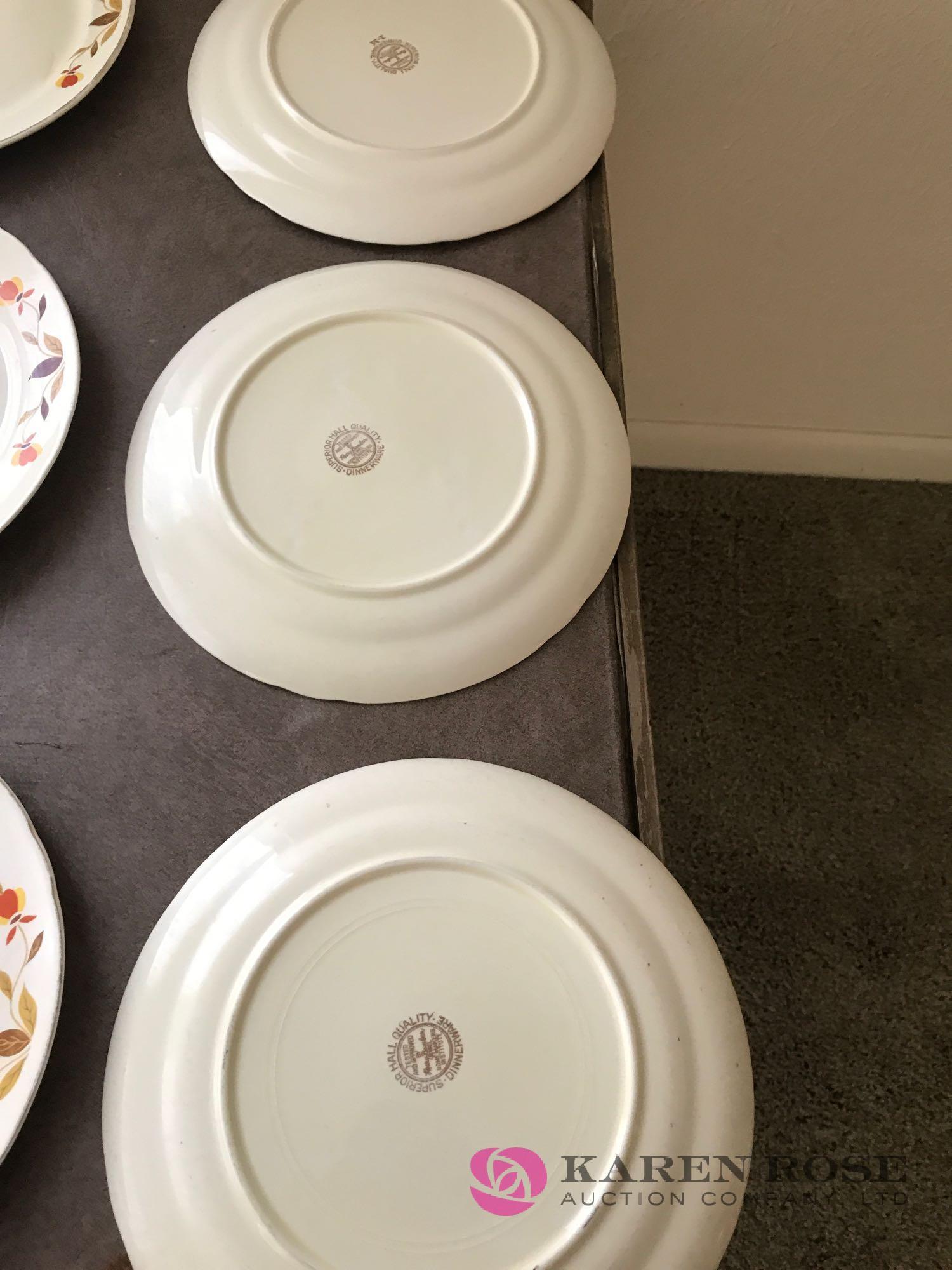 11 9 Halls Jewel Tea plates