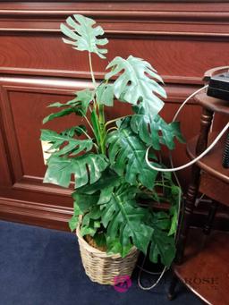 O1 - Telephone Stand, Telephone, and Plant