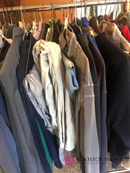 Rack of clothes and coats