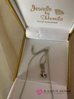 14 k Linde sapphire necklace