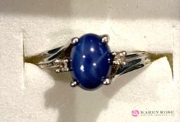 14k Star sapphire ring