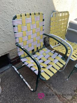 Outside patio chairs and table