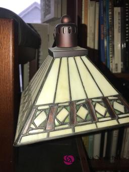 Lead shaded desk lamp