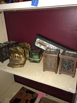 Candle holders and book ends