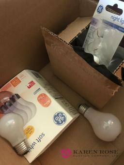 Box of different Bulbs