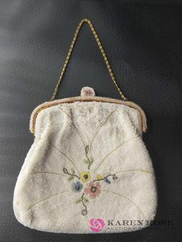 Vintage Llewellyn Beaded Purse