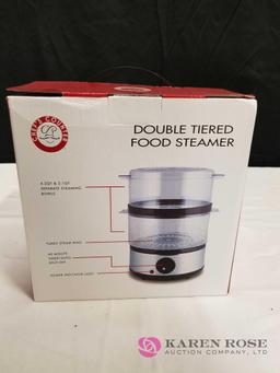 3 Piece Double Tiered Food Steamer