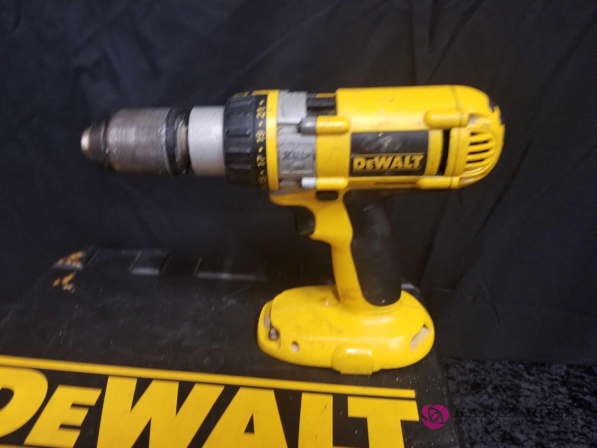 Dewalt Drill, Batteries and Chargers