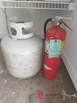 G - Fire Extinguisher and Propane Tank