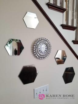 LR - Mirror Decor with Clock