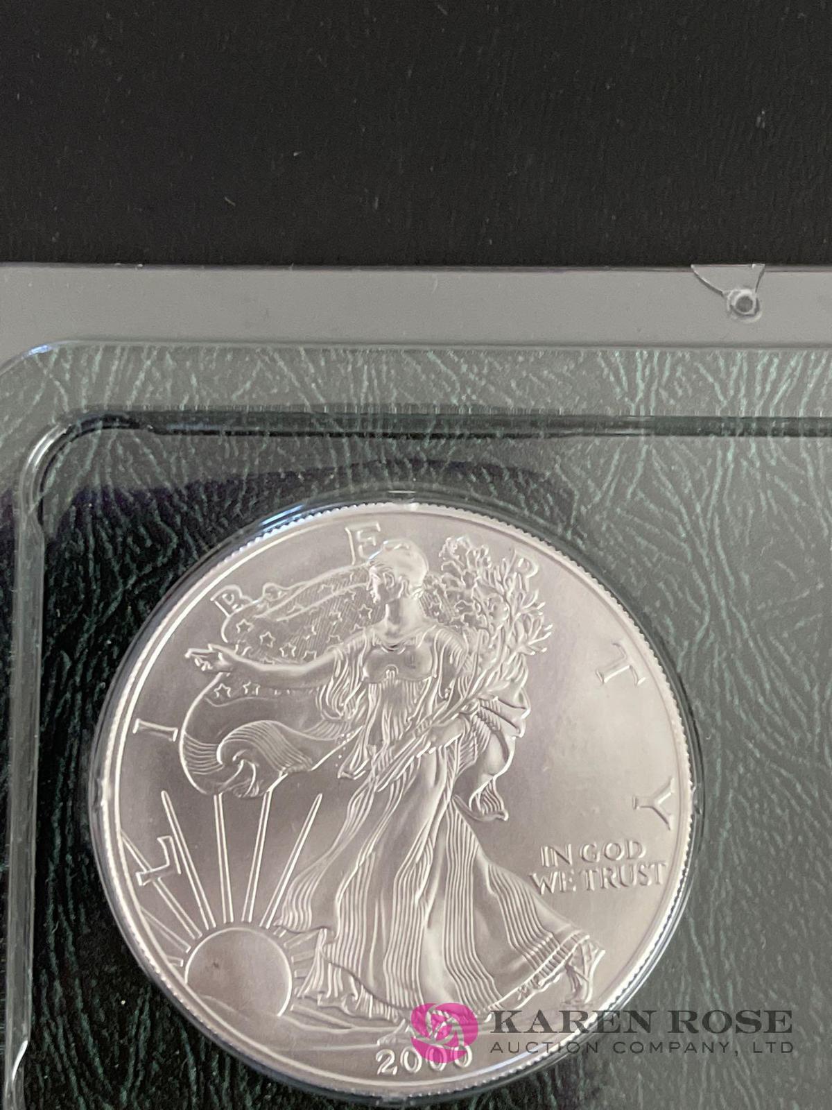 2000 silver American Eagle uncirculated