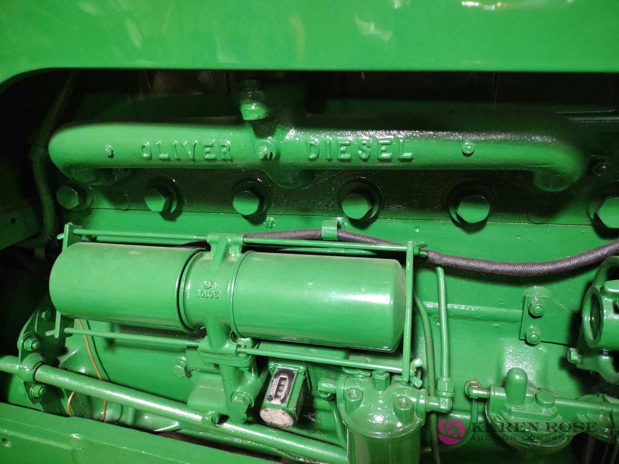Oliver super 88 diesel show tractor, Restored