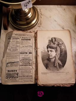 LR - Antique Magazine and Cigar Box