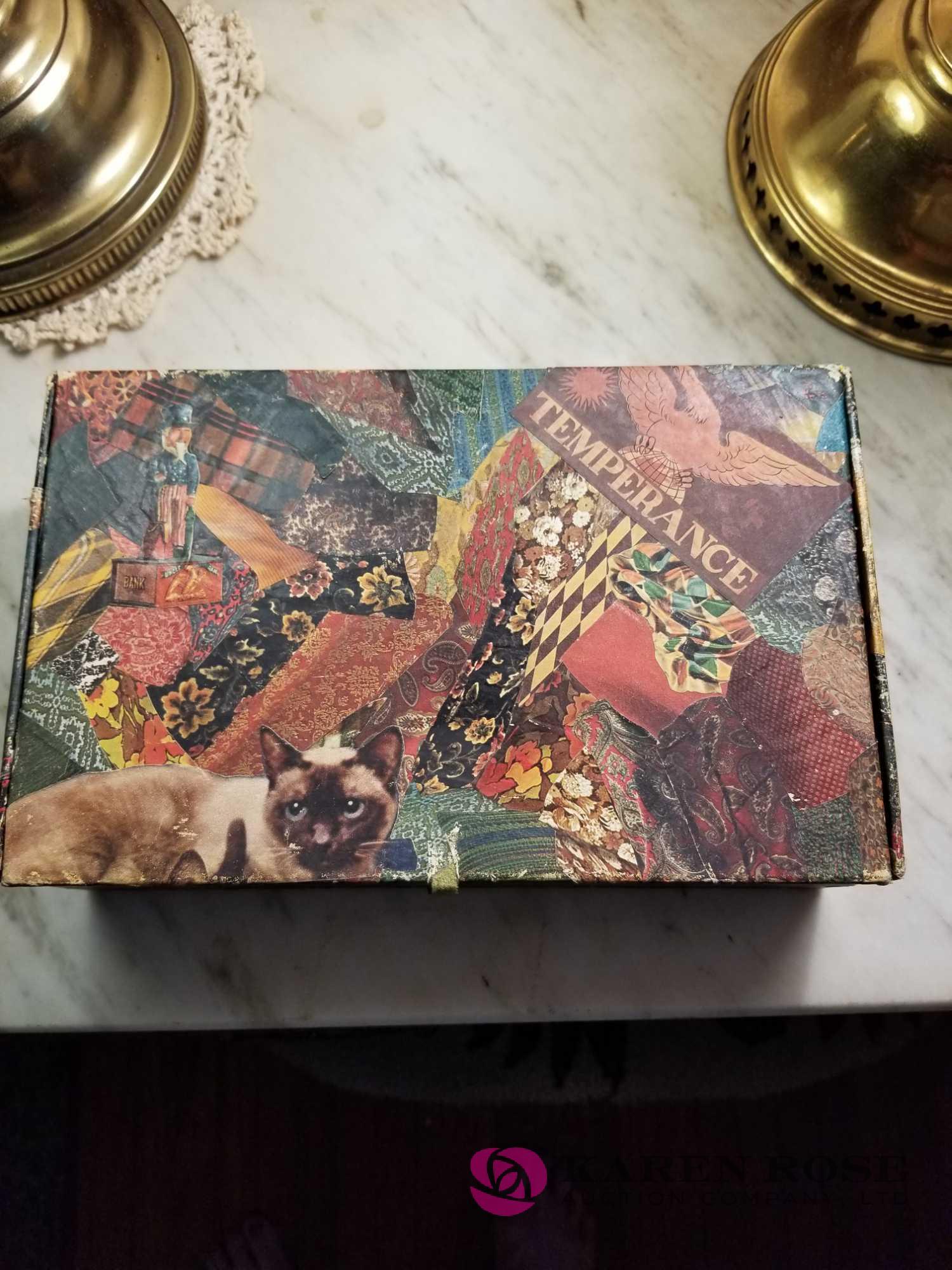 LR - Antique Magazine and Cigar Box