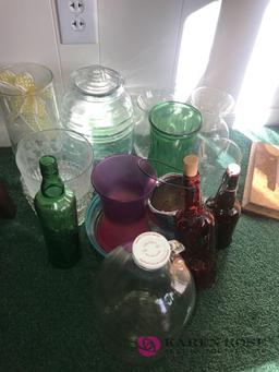 Assorted vases/ bottles