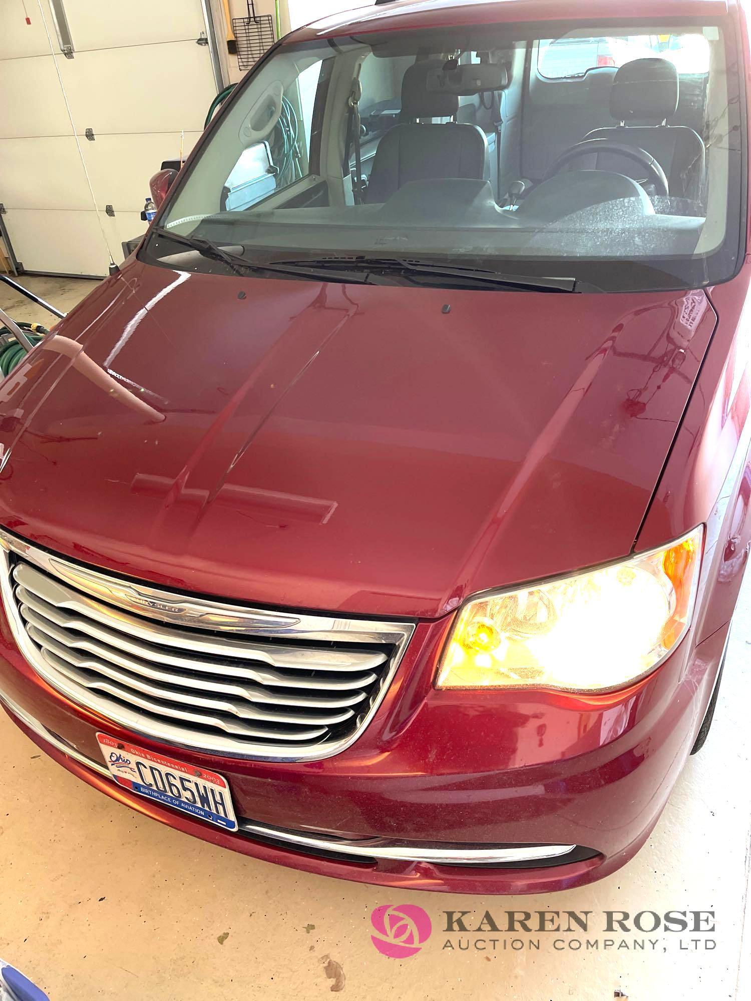 2012 Chrysler town and country deep cherry