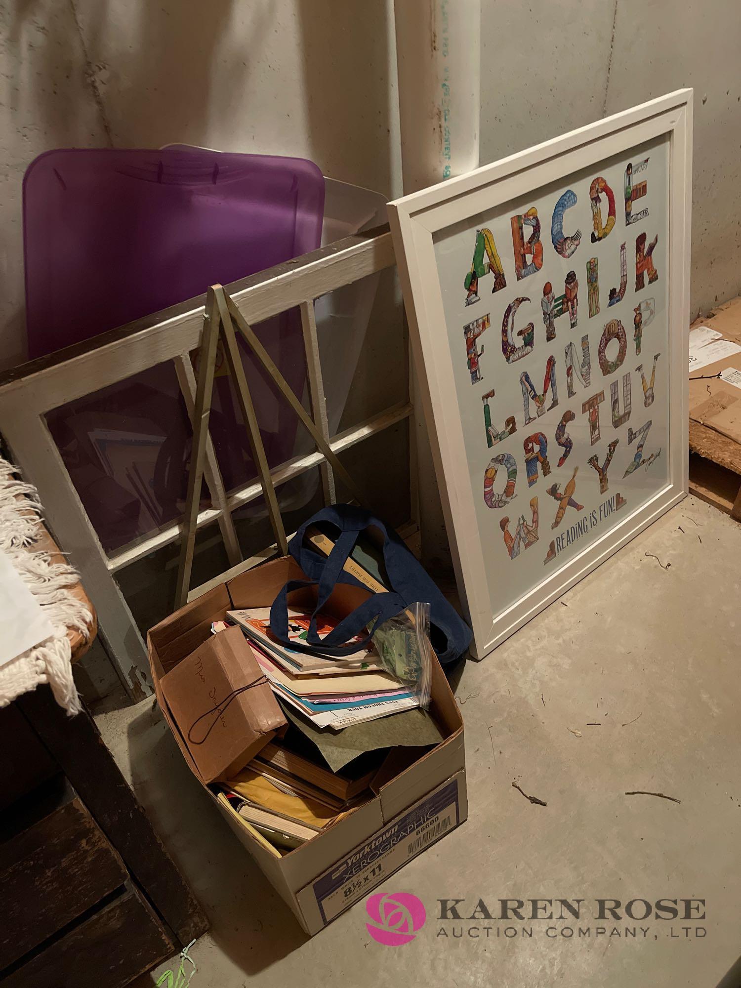 All miscellaneous contents far left basement storage room includes two rows of shells