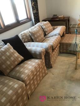 couch/loveseat with ottoman