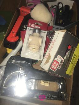 assorted tools/scissors/smoke detector