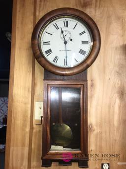 Antique Seth Thomas Railroad Regulator wall mount clock