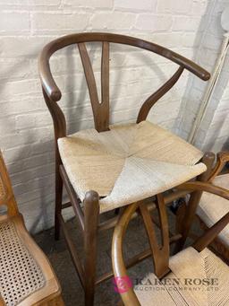 Dining chair with matching tall chair