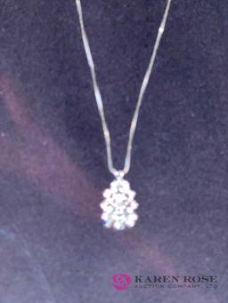 14K Gold Custom Made Diamond Necklace